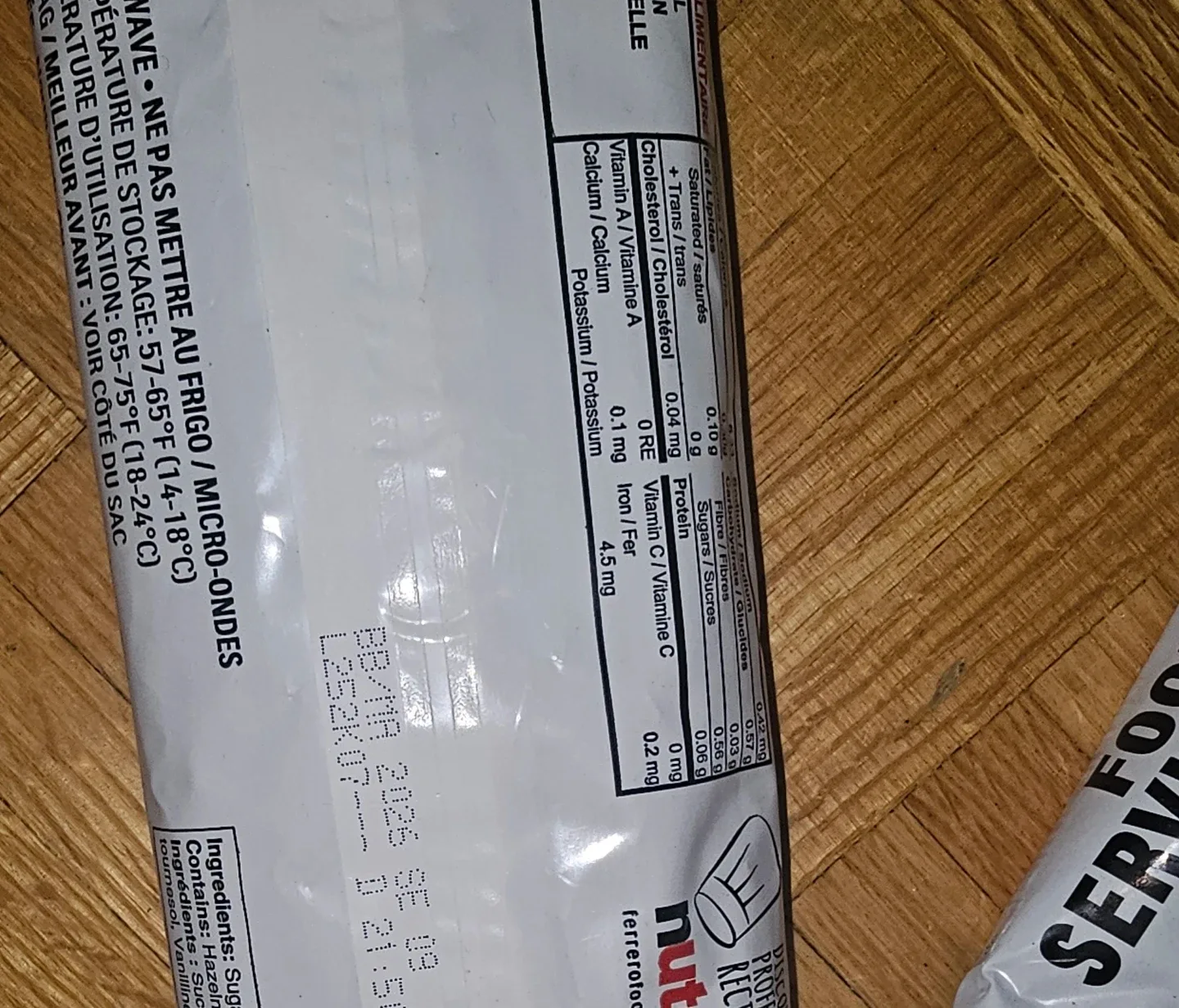 Nutella Food Service 1 kg Bag