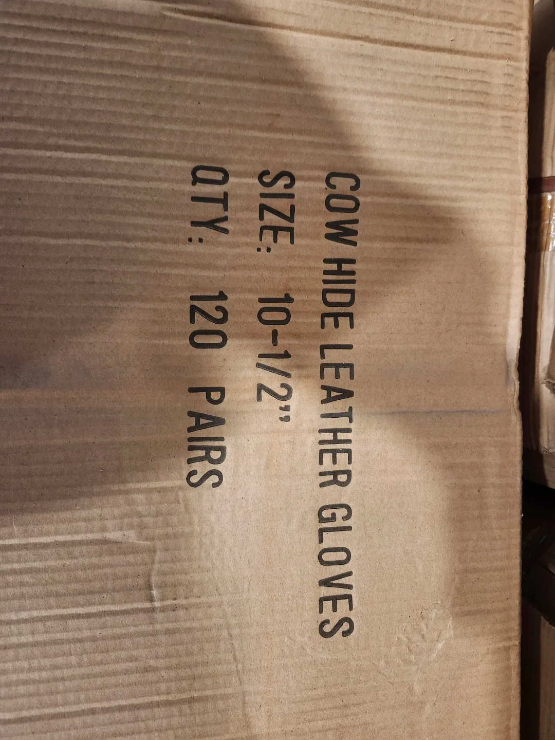 Cow Hide Leather Gloves Size 10-1/2" image indicator(4)