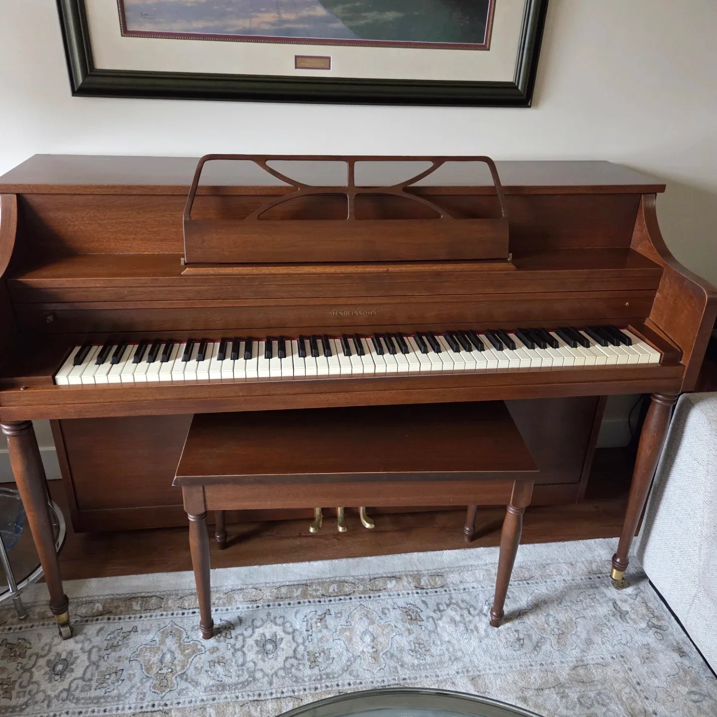 Mendelssohn Piano with Bench image indicator(2)