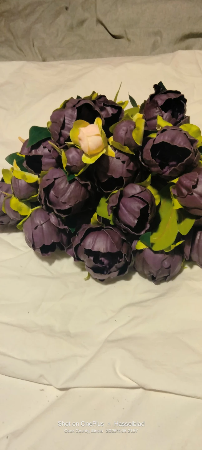 Purple Artificial Peony - photo 2