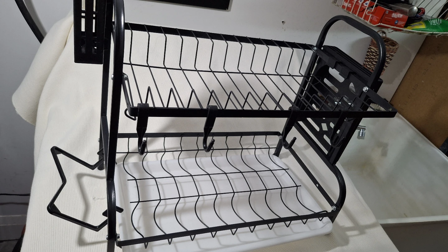 Black metal Dish Drying Rack