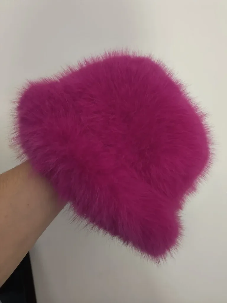 Fuzzy Pink Hat