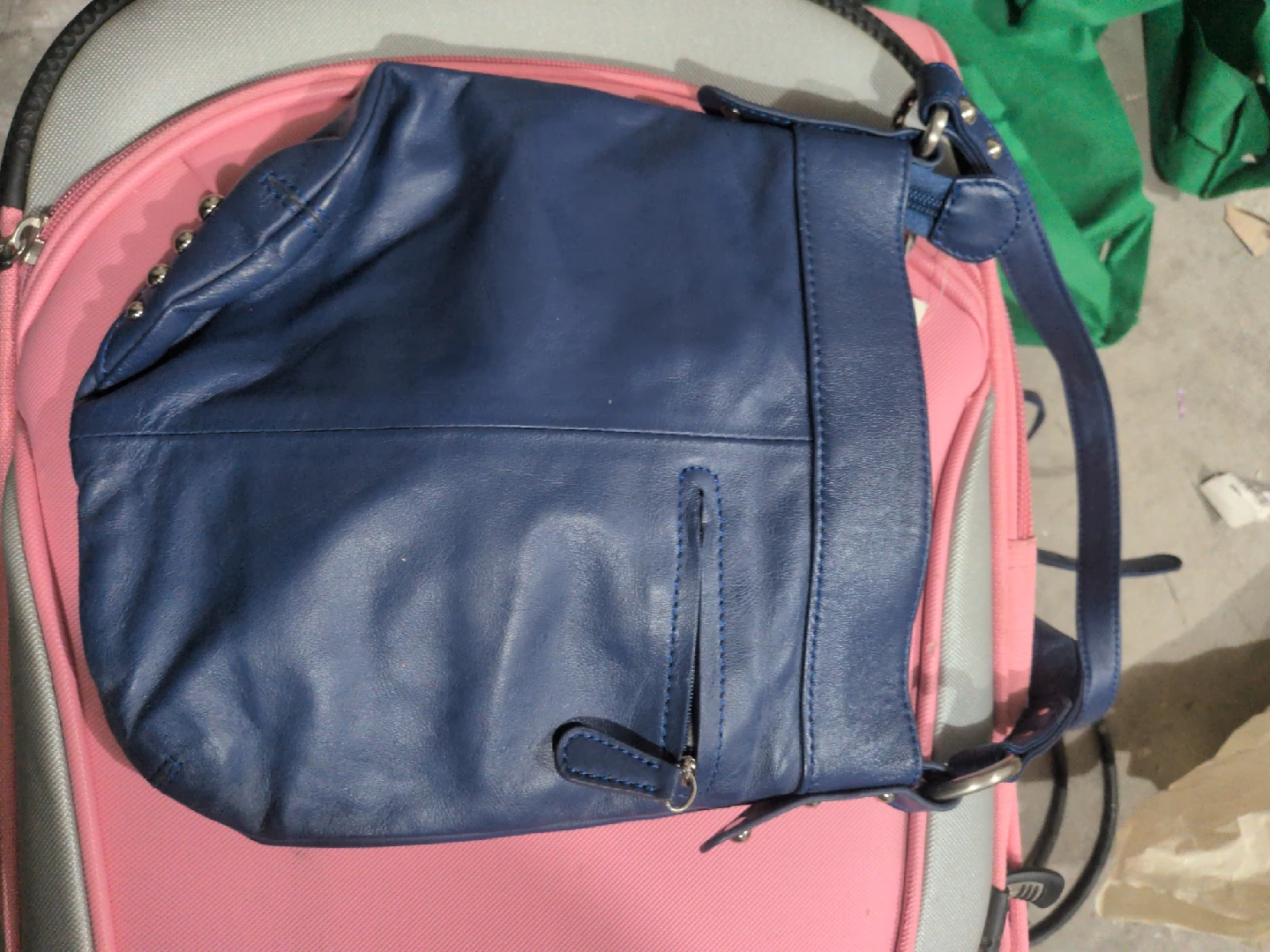 Mina Rave Blue Leather Purse - photo 2
