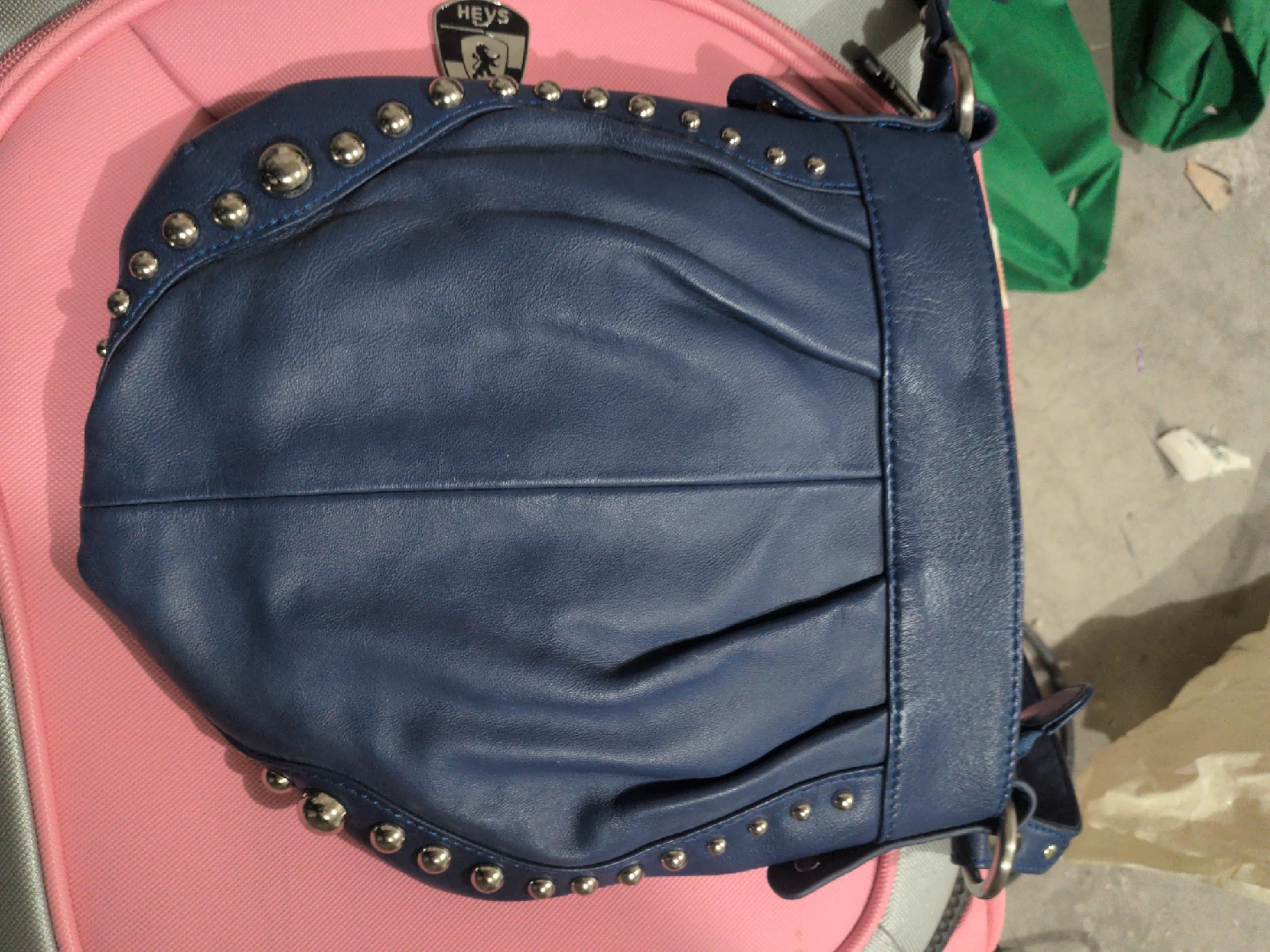 Mina Rave Blue Leather Purse - photo 3