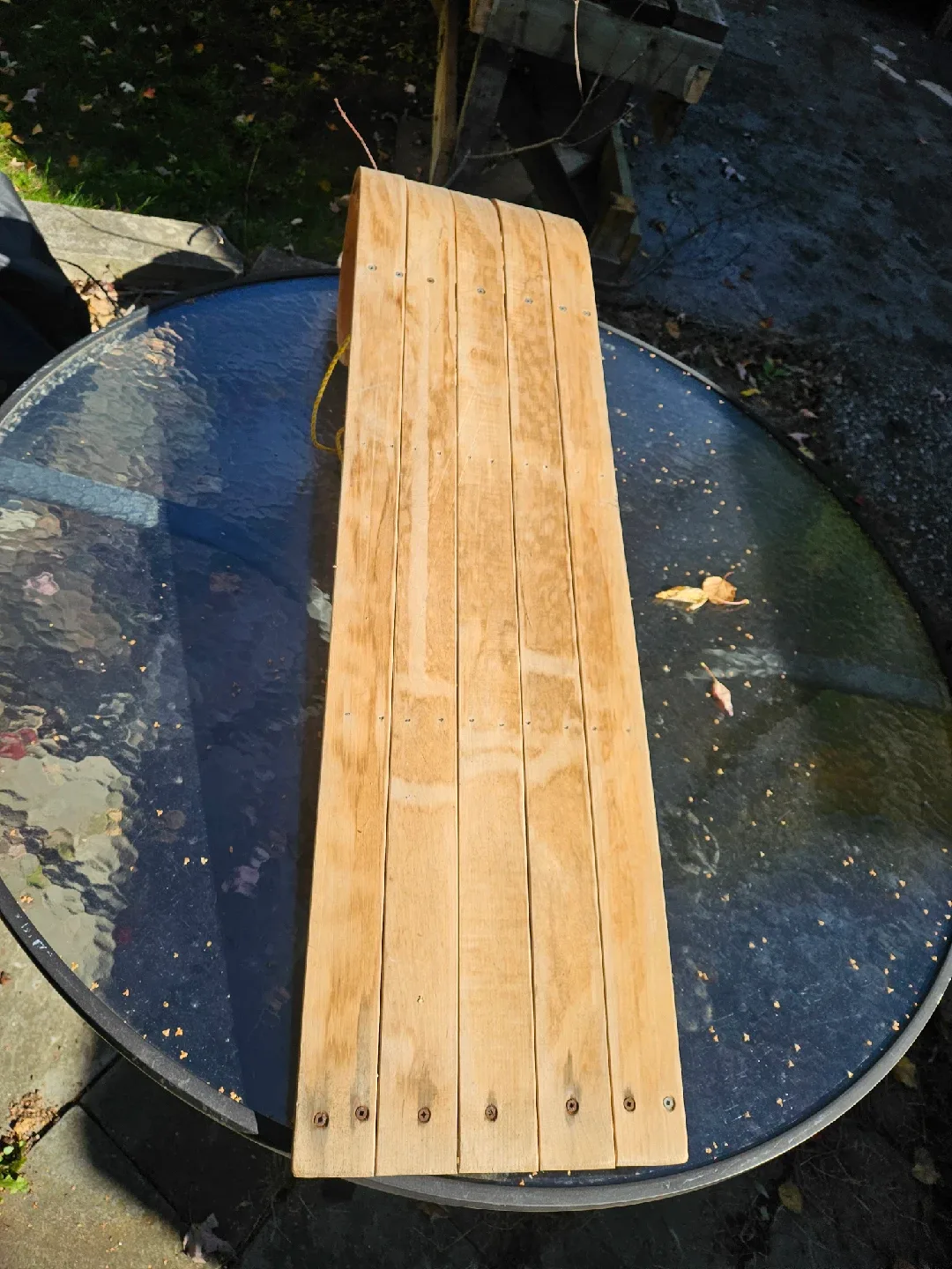 Vintage Wooden Toboggan Sled image indicator(2)