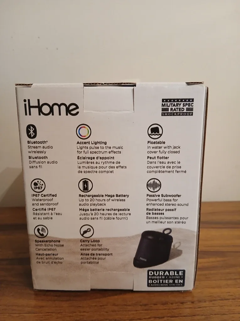 New iHome Bluetooth Portable Speaker image indicator(2)