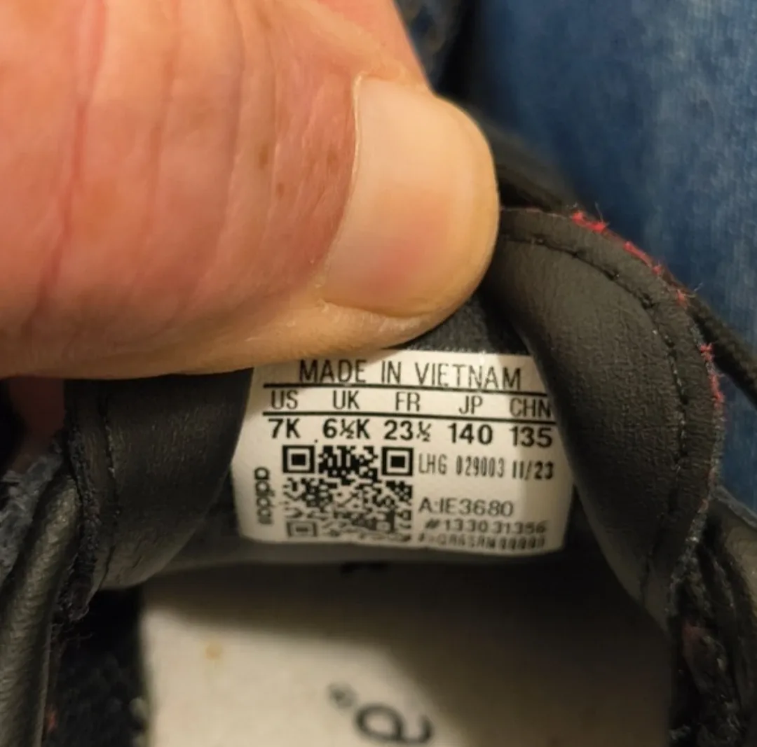 Adidas Samba Kids Black Sneakers - Size 7K image indicator(3)