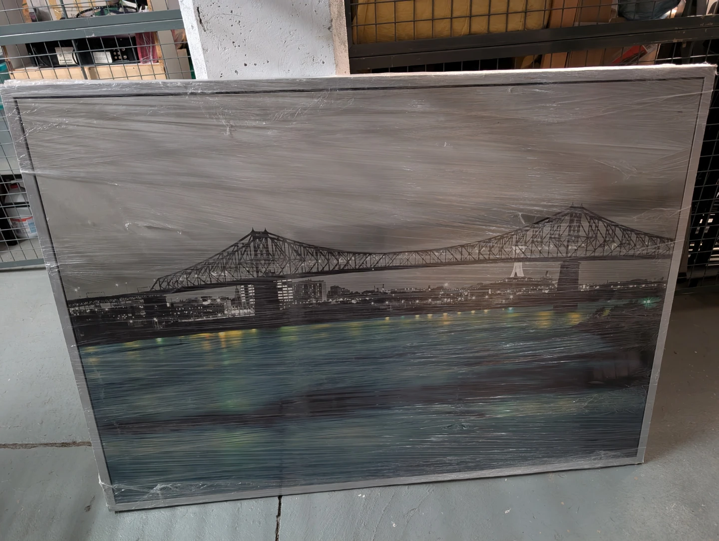 Framed Montreal Bridge Print