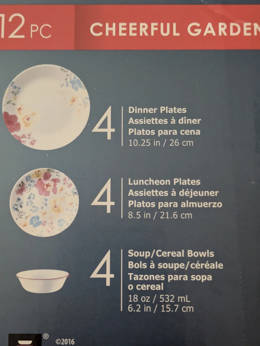Corelle 12-Piece Dinnerware Set - photo 2