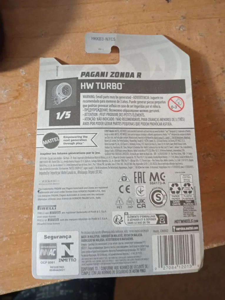 Hot Wheels Toy Car: Pagani Zonda HW Turbo image indicator(5)