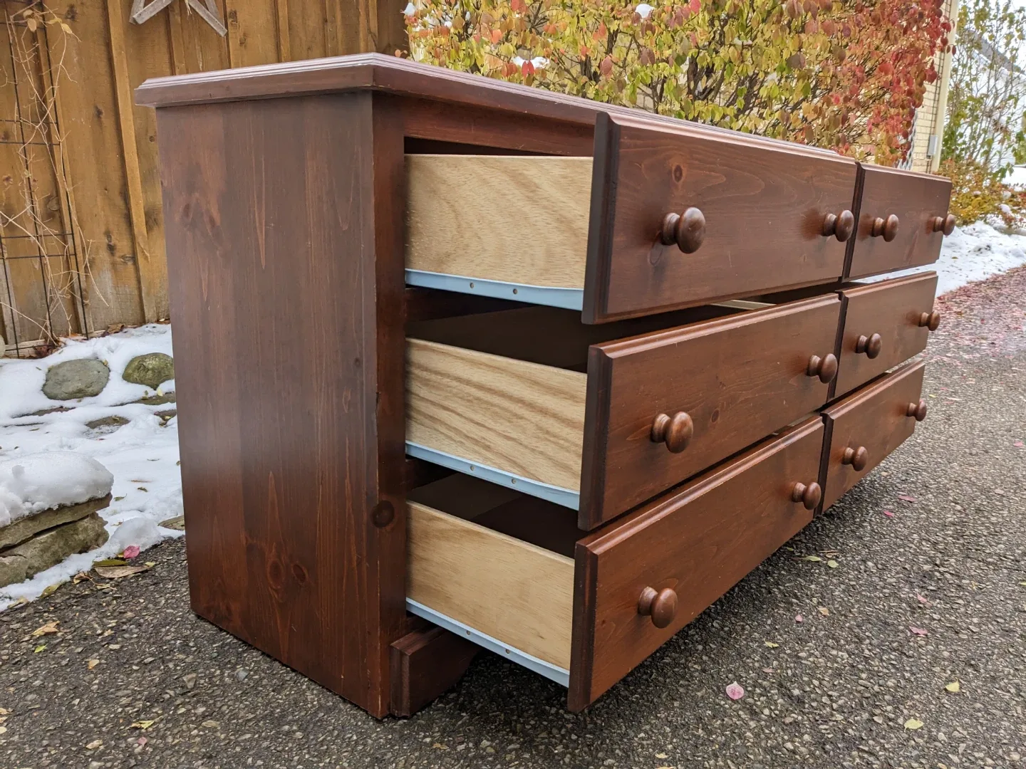 6 Drawer Lowboy Dresser in Solid Pine image indicator(6)