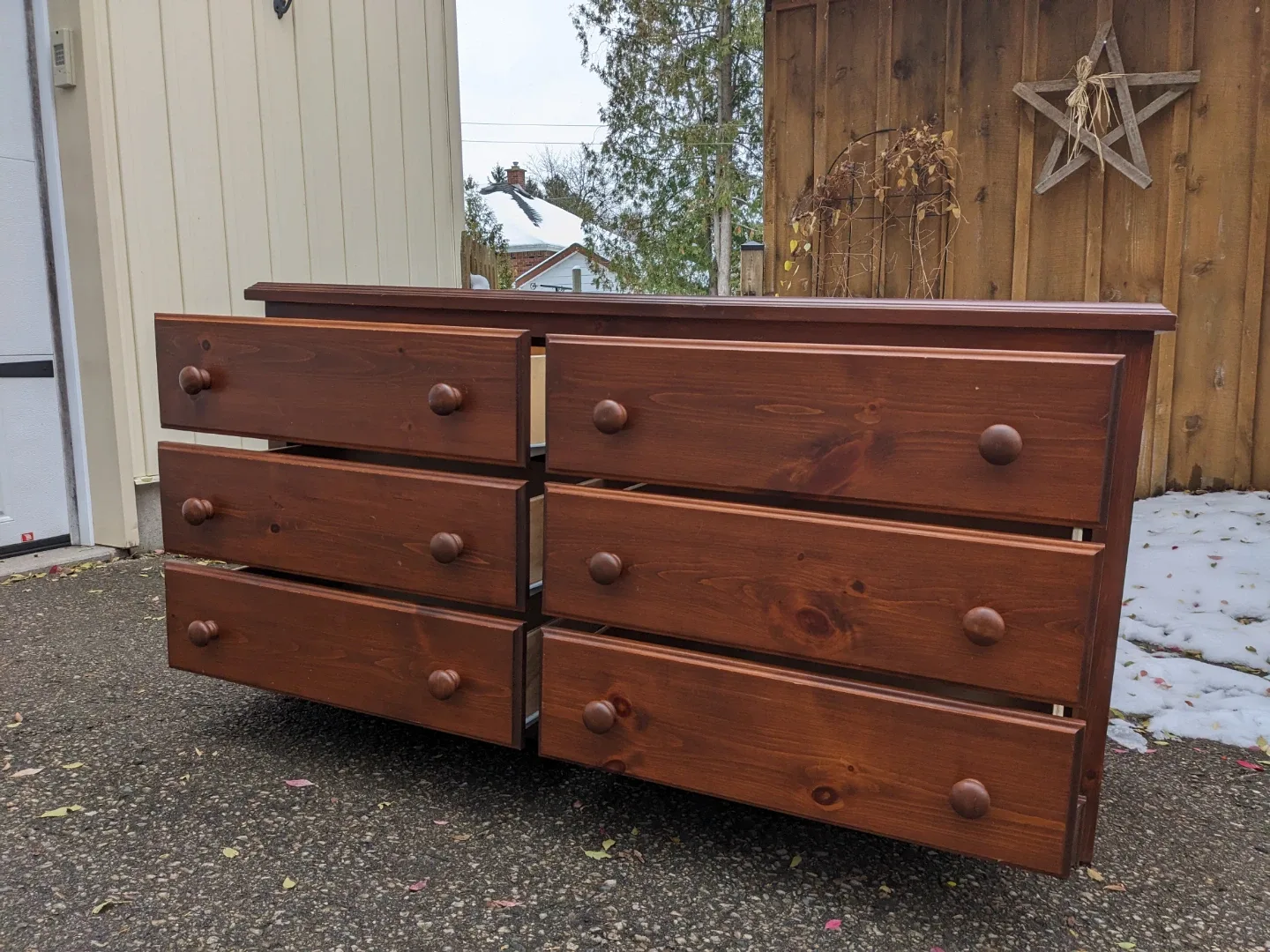 6 Drawer Lowboy Dresser in Solid Pine image indicator(9)