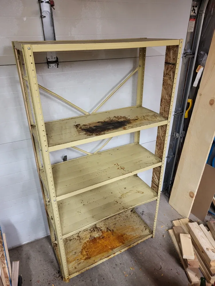 Used Metal Shelving Unit