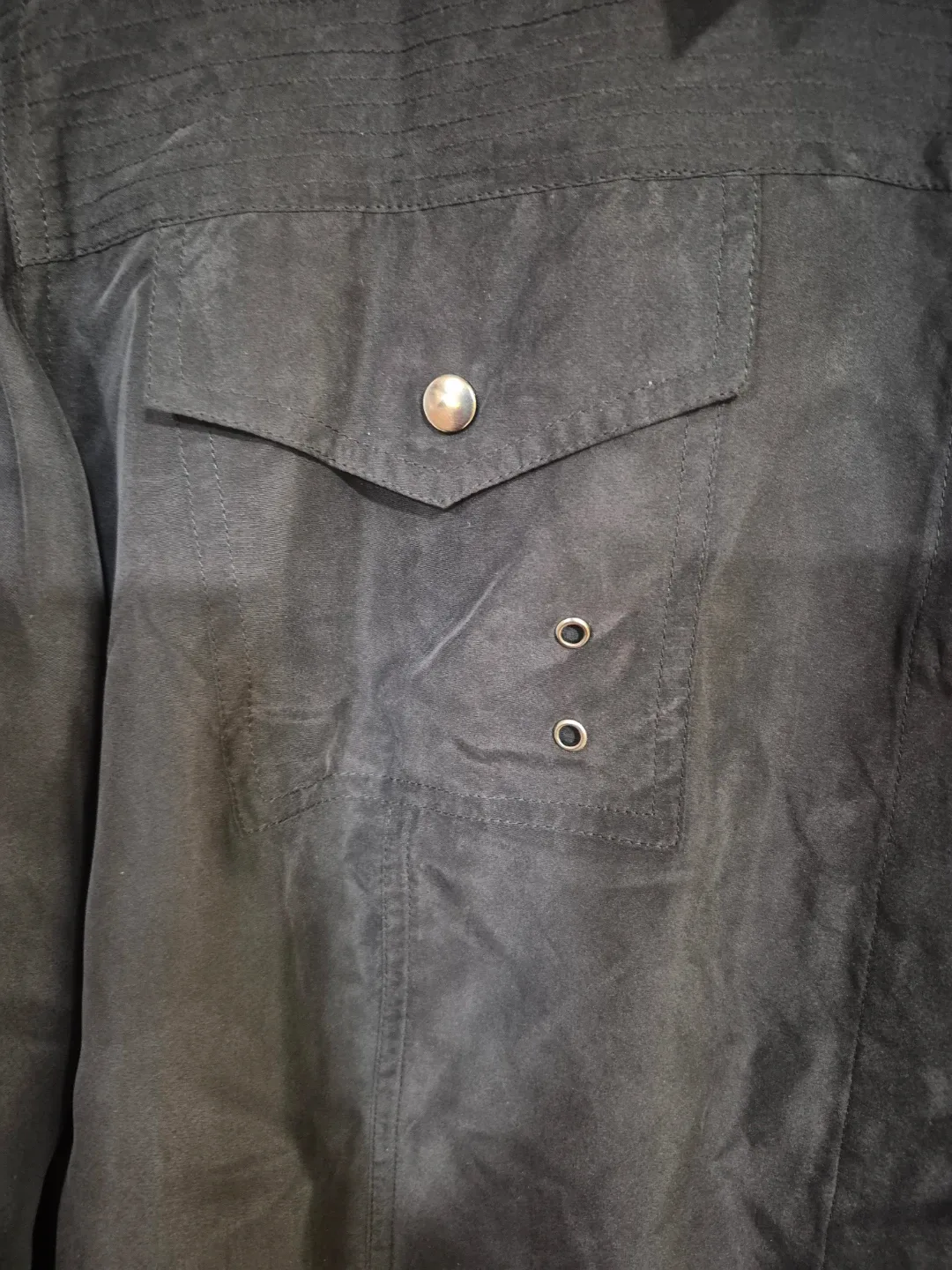 Marina Rinaldi Black Silk Shirt in size 22W image indicator(2)