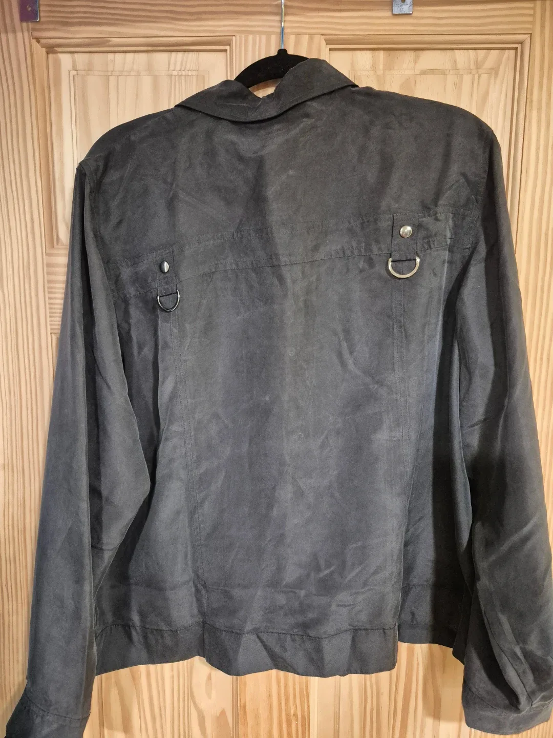 Marina Rinaldi Black Silk Shirt in size 22W image indicator(5)