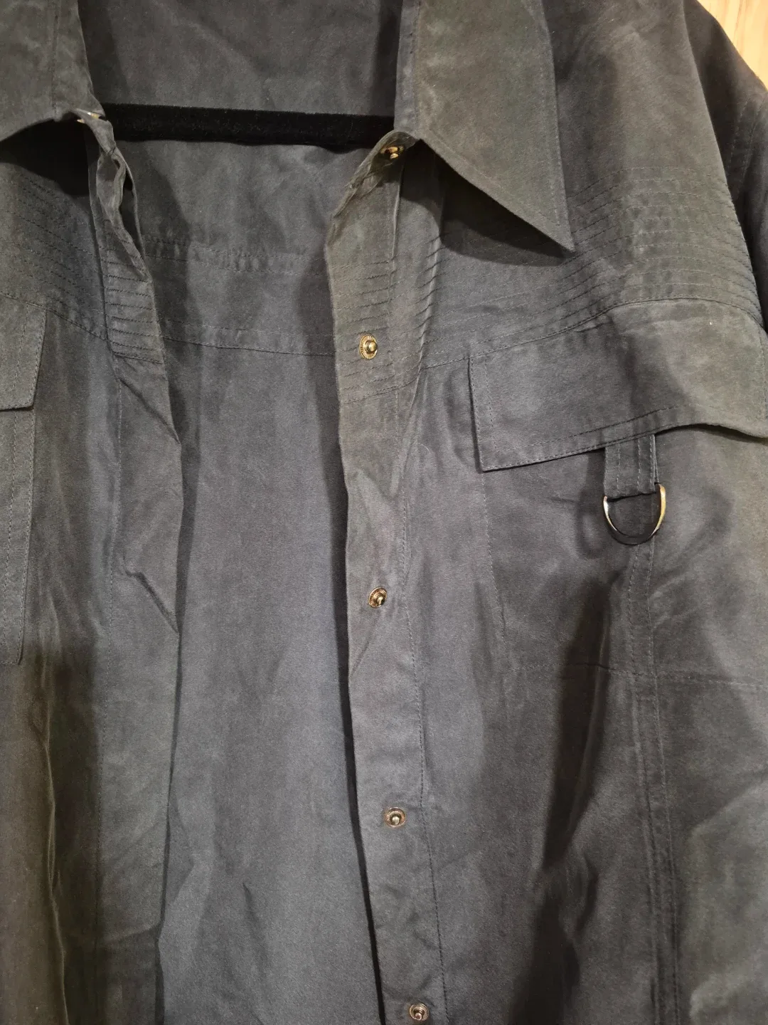 Marina Rinaldi Black Silk Shirt in size 22W image indicator(6)