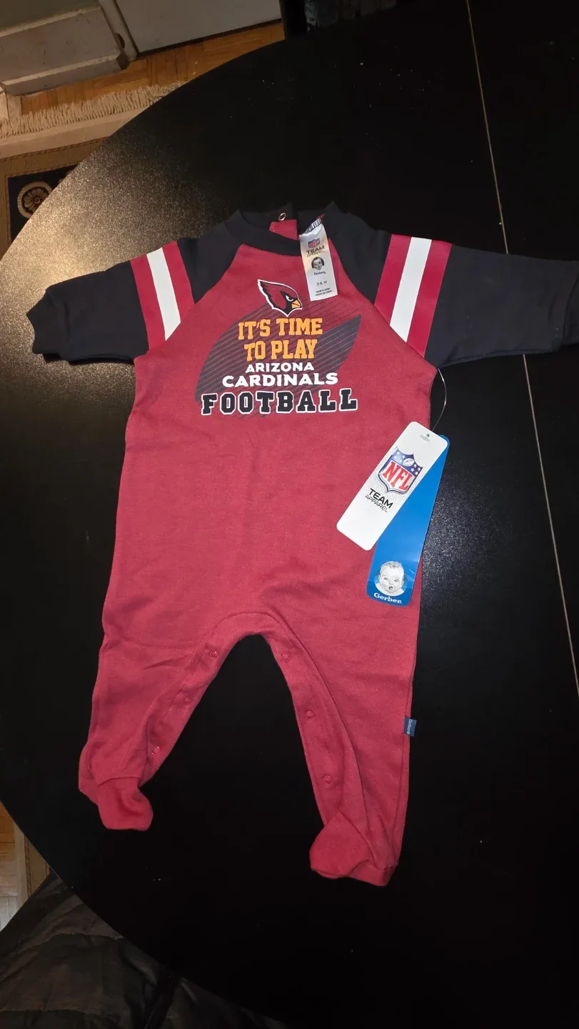 New Gerber Arizona Cardinals Onesie 3-6M
