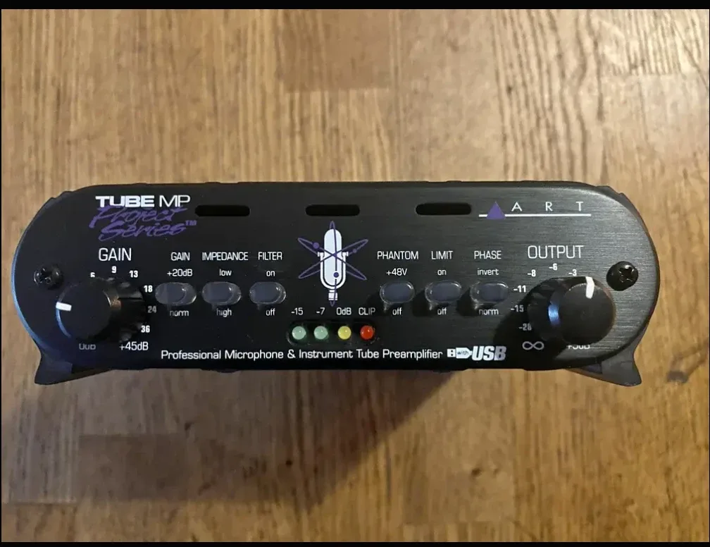 ART Tube MP Project Series Tube Preamplifier w/ USB