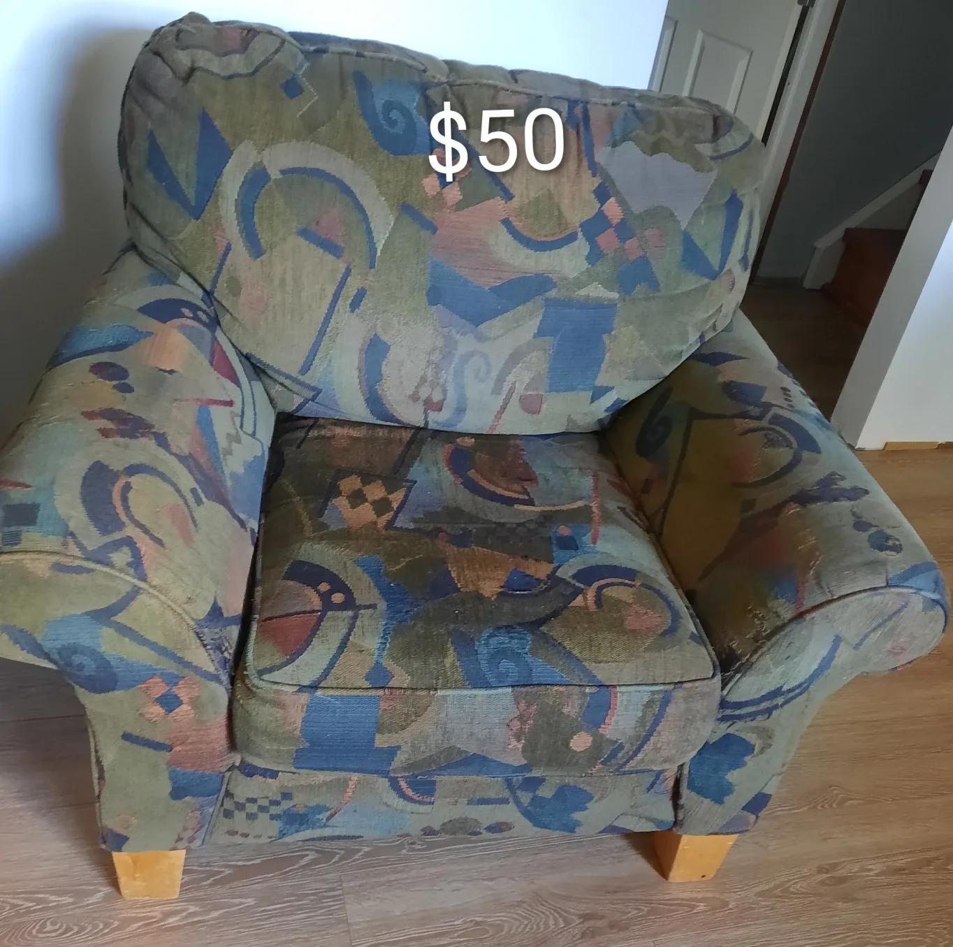 Floral Loveseat & Armchairs