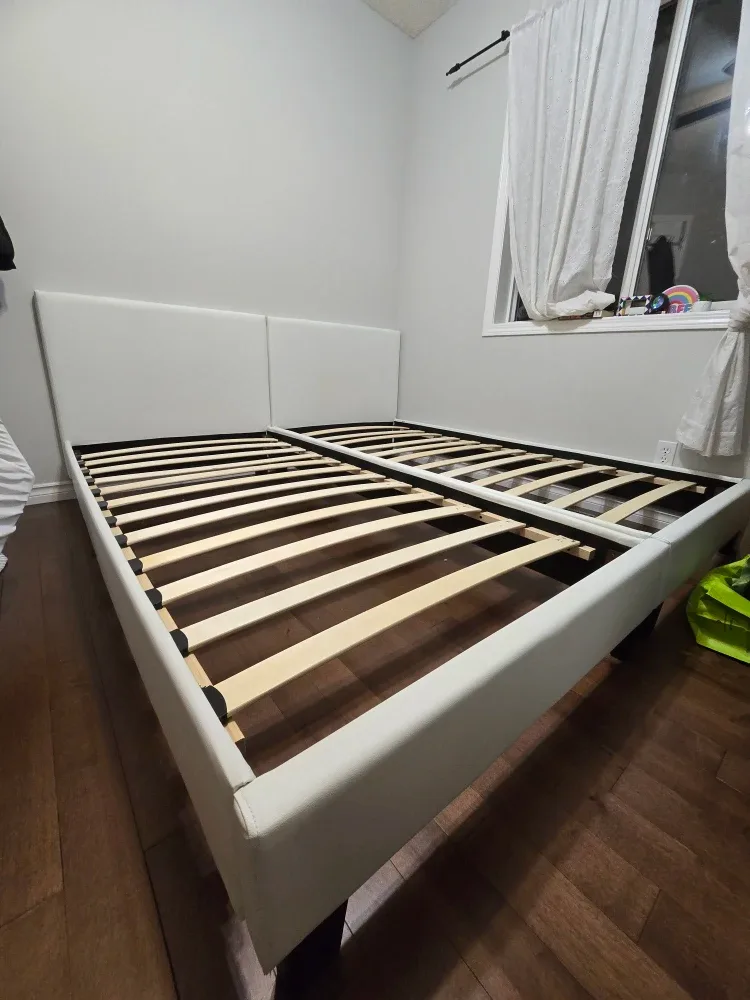 White 2 single Bed Frame