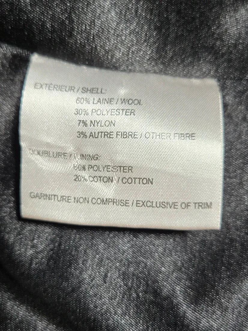 18W Black Hooded Wool Coat image indicator(9)