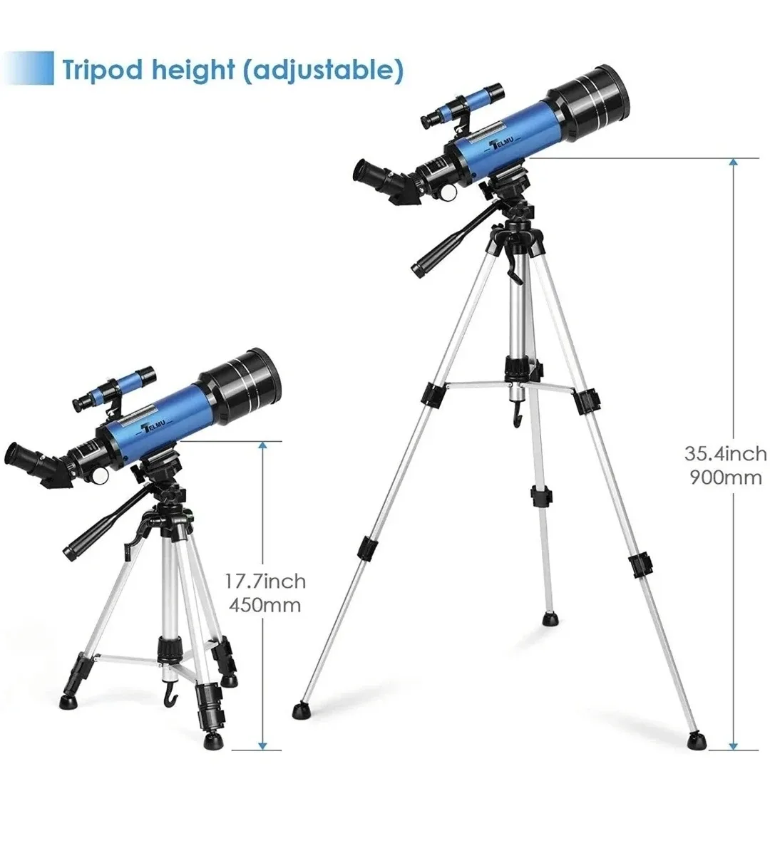 Astronomical Telescope – 70mm Refractor with Phone Adapter image indicator(9)