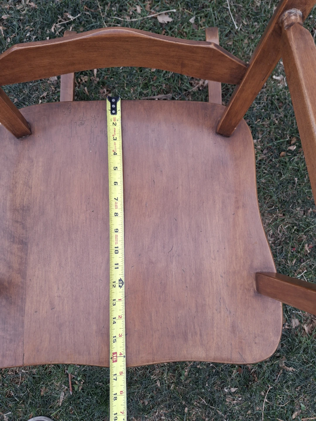 Solid Oak Mini Rocking Chair - photo 4