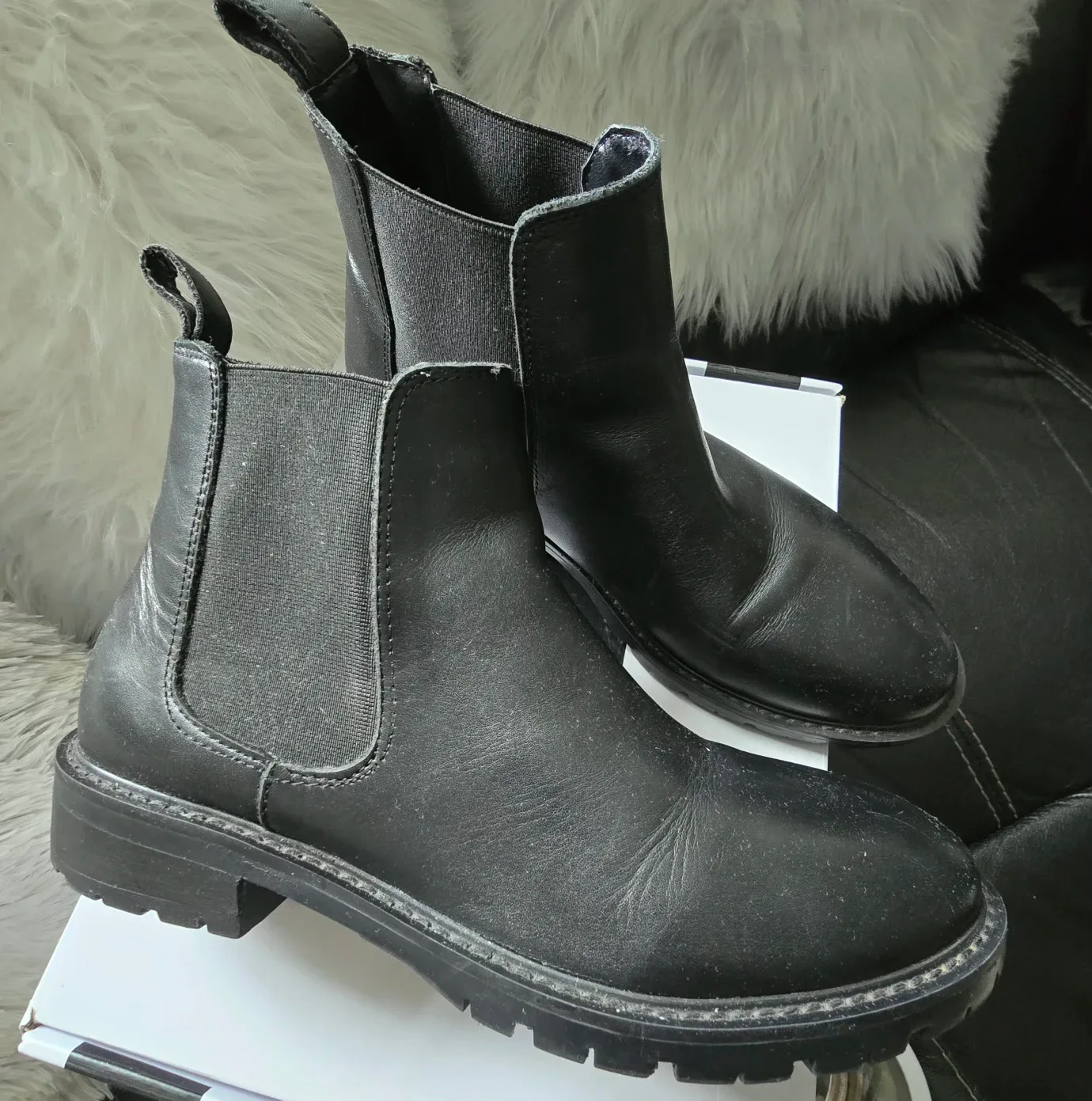 Brand new Stevie Madden leather ankle boots for sale $69 image indicator(2)