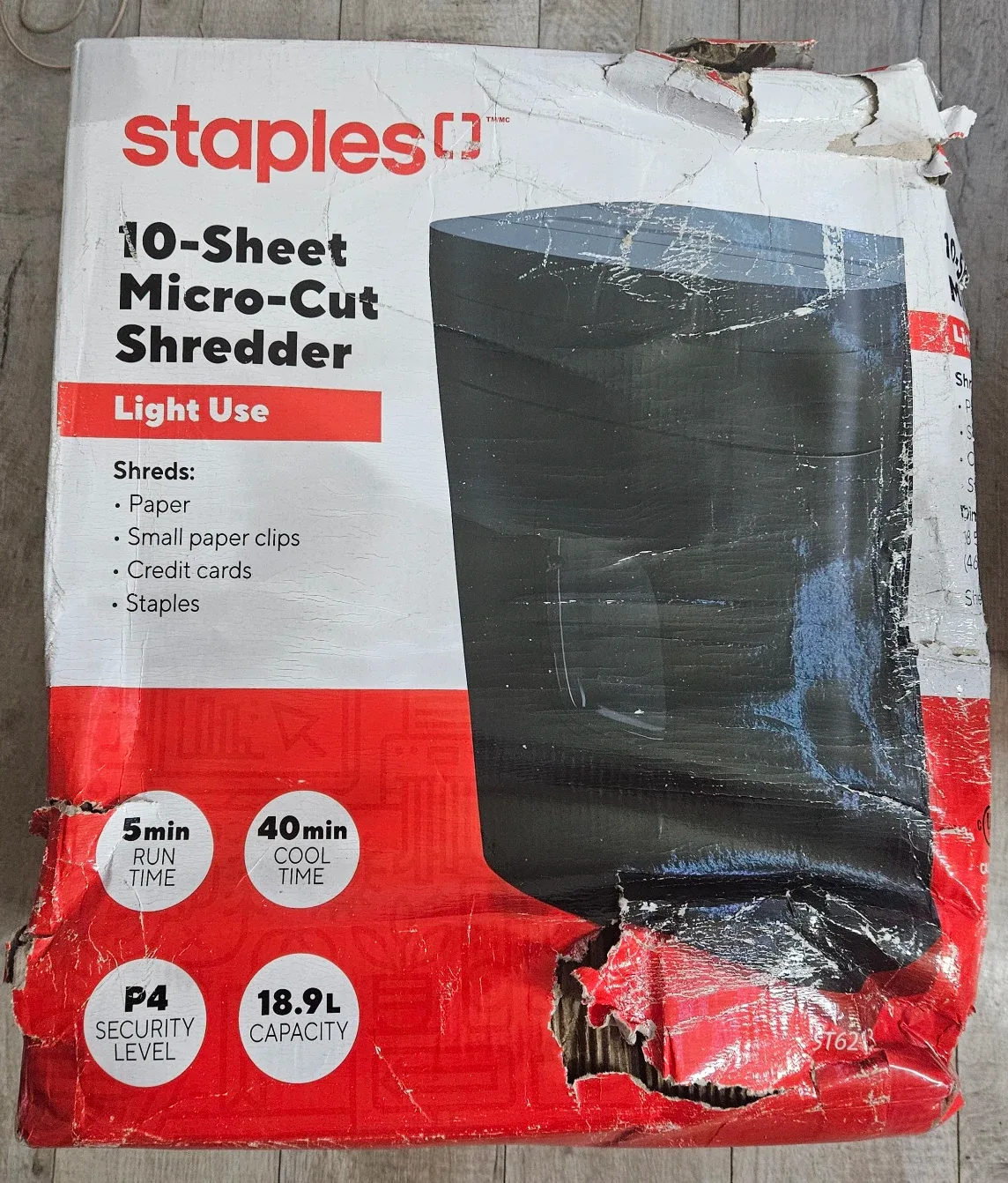 Staples 10-Sheet Micro-Cut Shredder