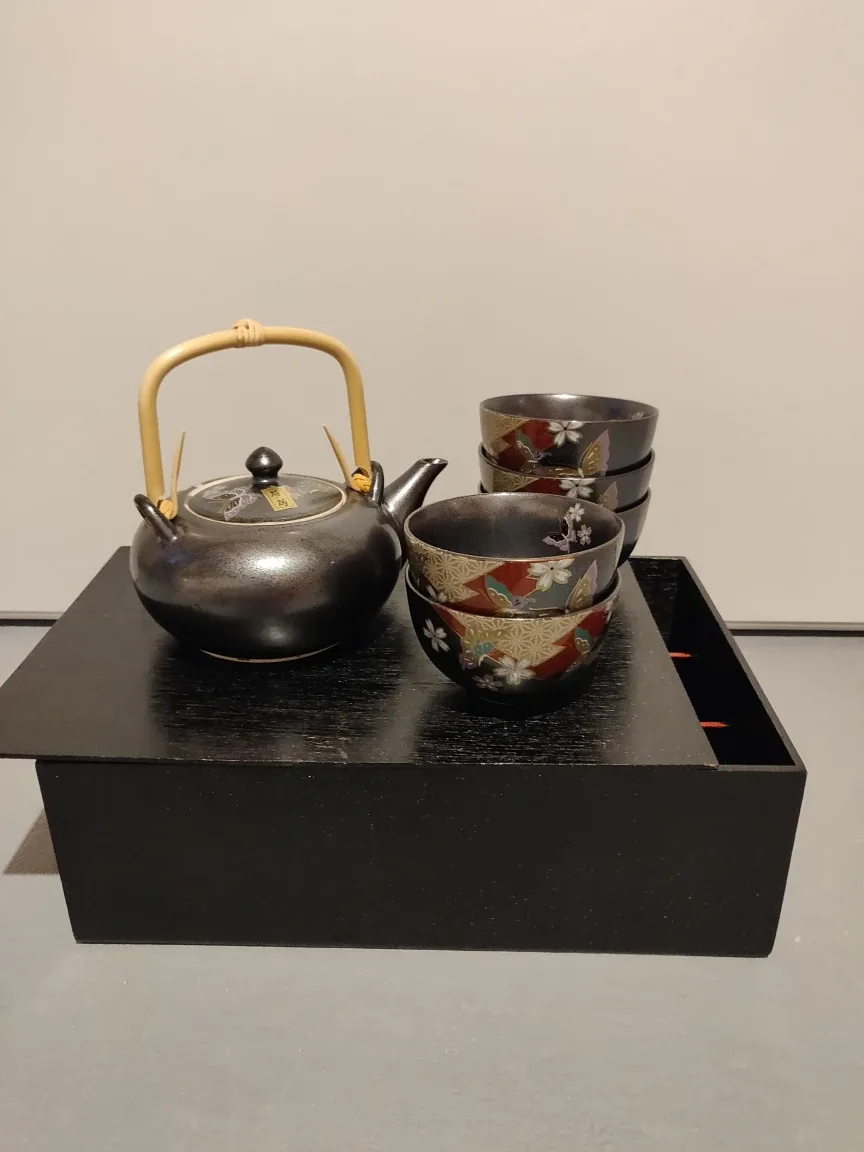 Japanese Tea Set with Teapot and Cups