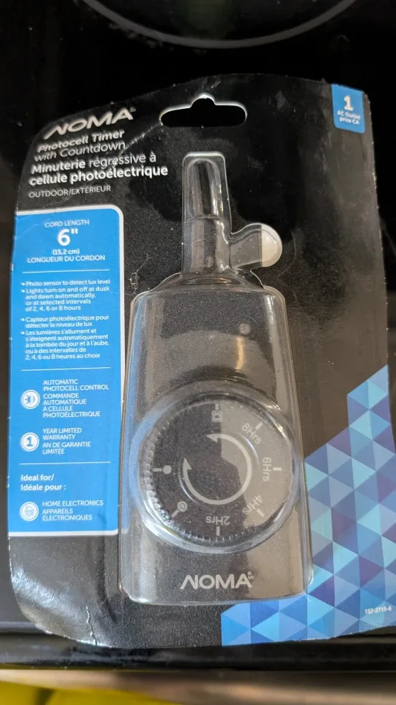 New NOMA Photocell Timer with Countdown