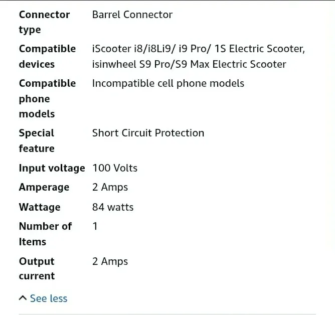 ELECTRIC SCOOTER CHARGER image indicator(2)