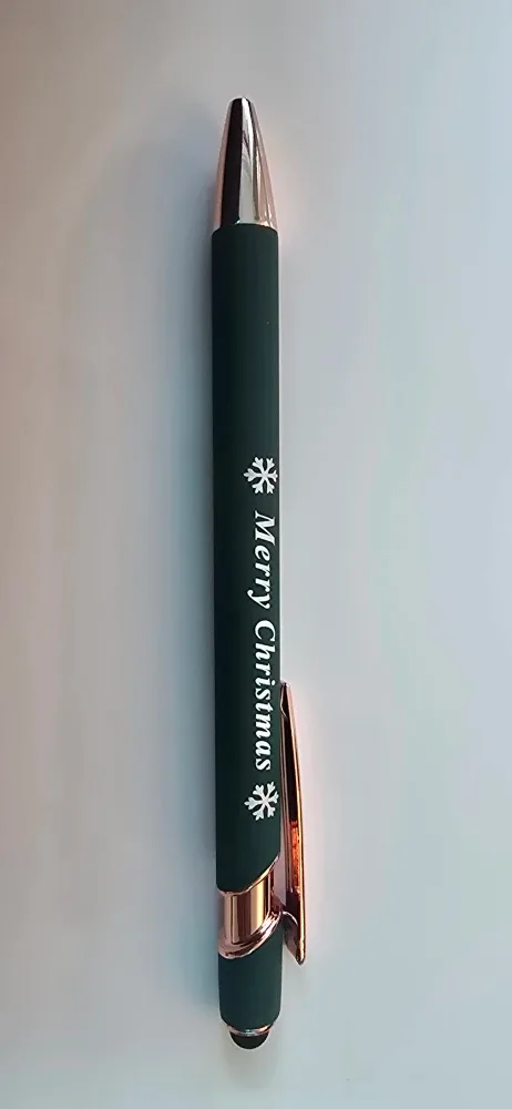 Merry Christmas Pen - Green & Rose Gold image indicator(2)