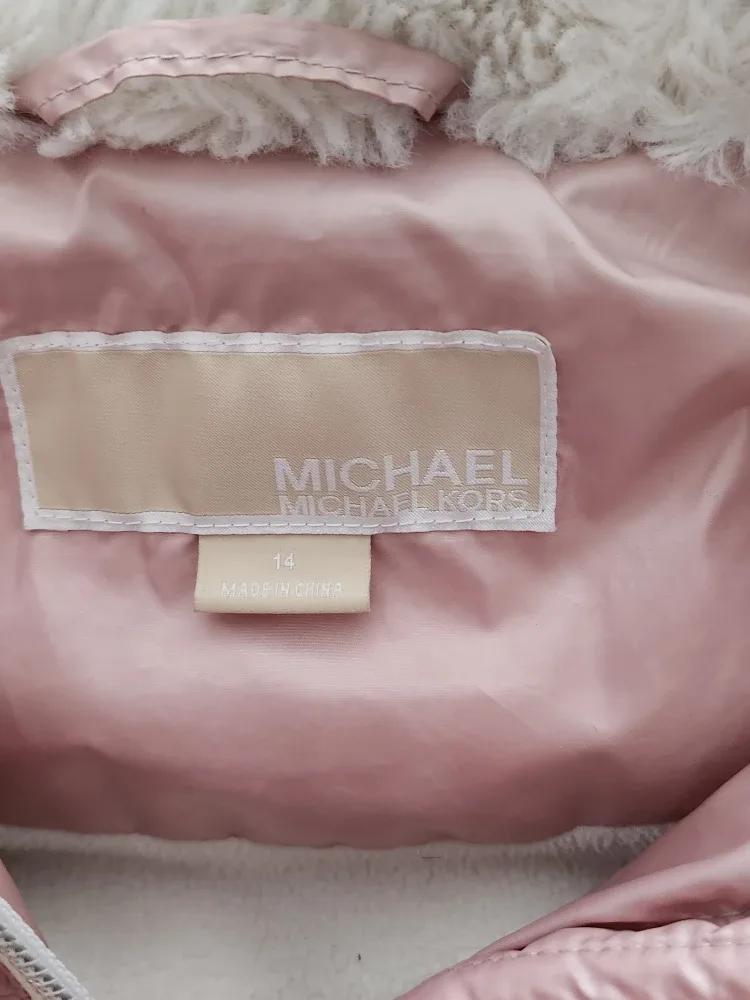 Michael Kors Pink Puffer Jacket - Size 14 image indicator(3)
