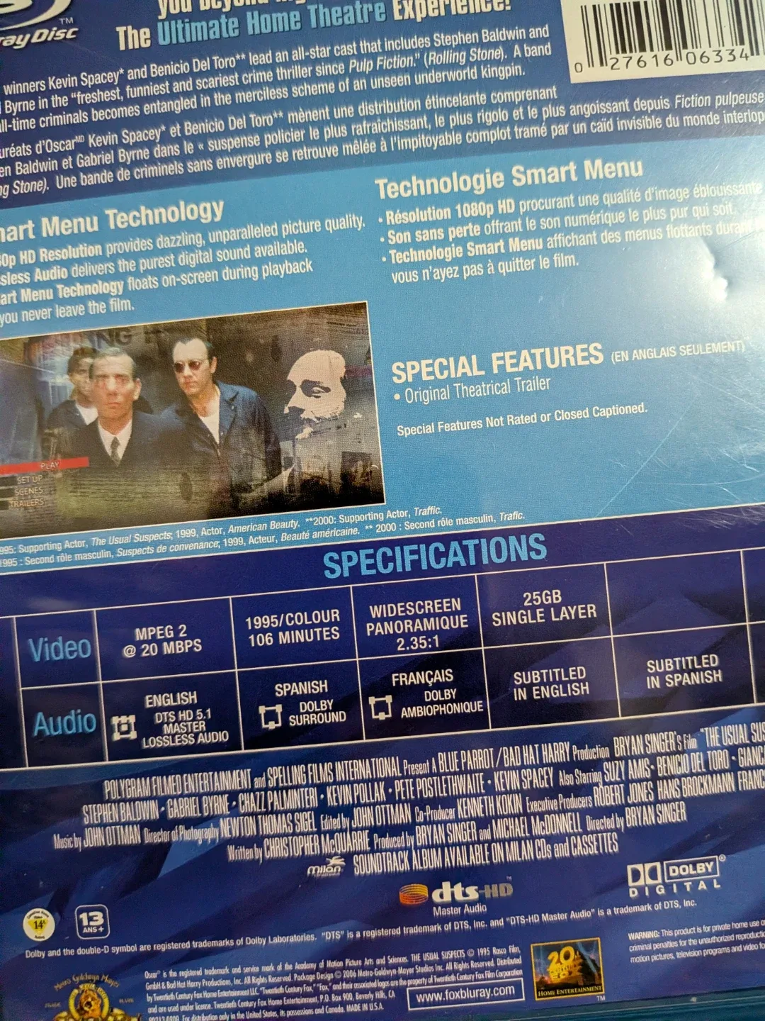 The Usual Suspects Blu-ray Disc  ** multiple DVD/cd discounts image indicator(6)