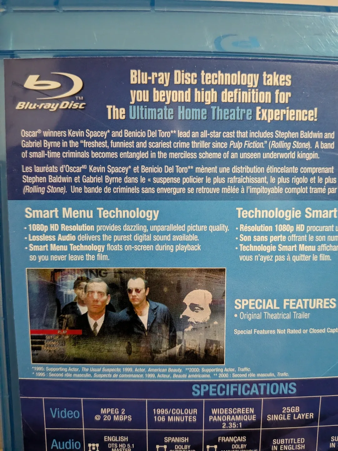 The Usual Suspects Blu-ray Disc  ** multiple DVD/cd discounts image indicator(7)