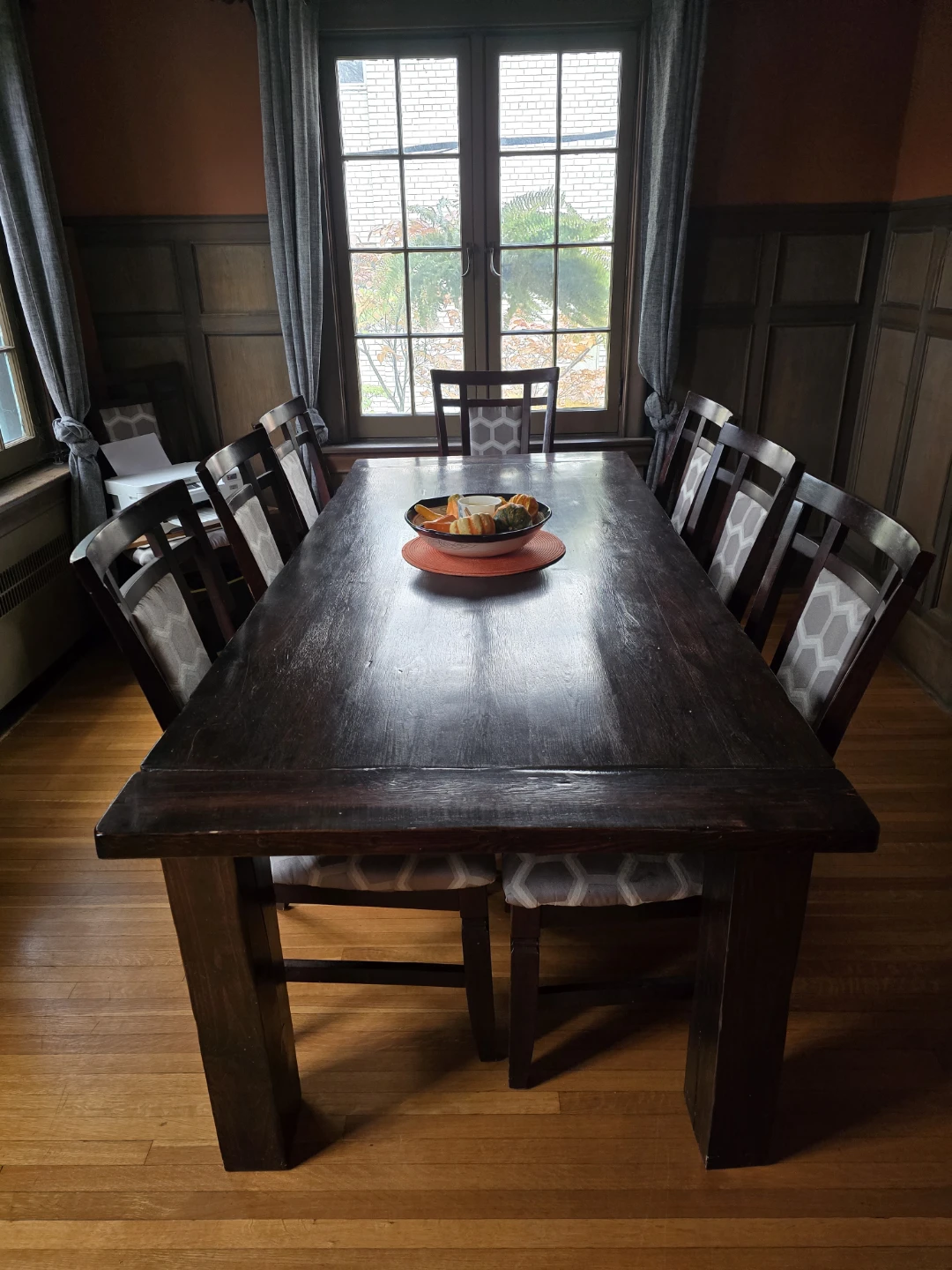 Dining Table & Chairs - Dark Wood - photo 2