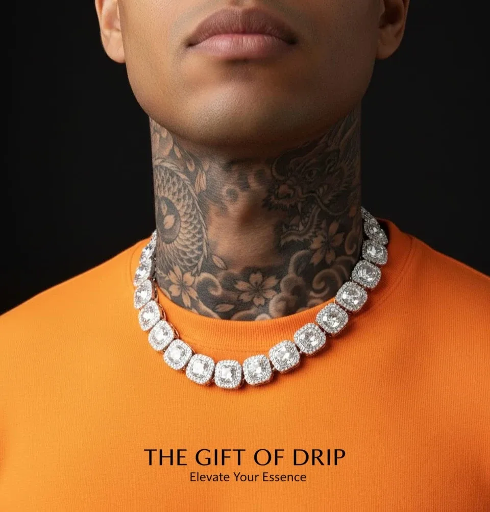 Cushion Cut Tennis Chain