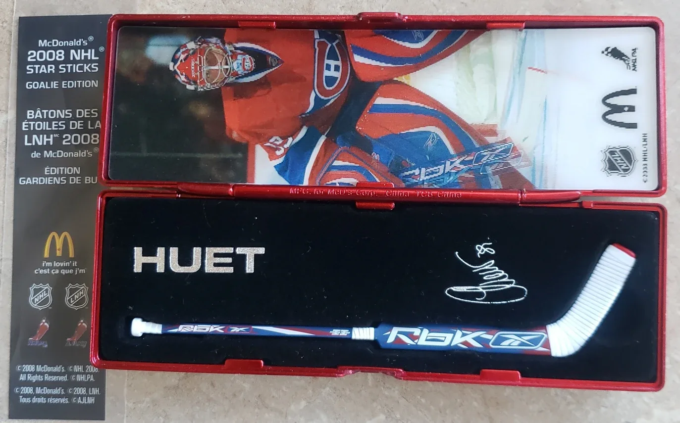 McDonald's 2008 NHL Star Sticks Goalie Edition - Huet