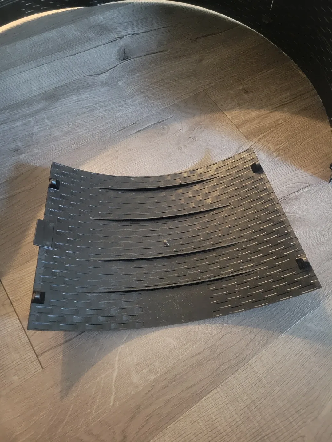 Magnetic Black Basketweave Tree Nest Skirt. Christmas Decor image indicator(3)