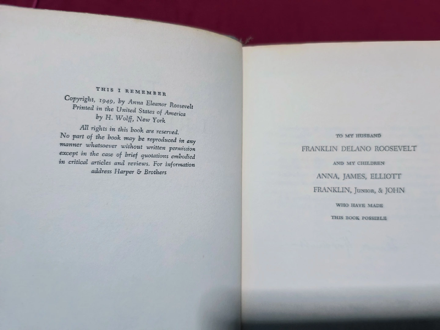 This I Remember by Eleanor Roosevelt *Vintage 1949 - photo 5