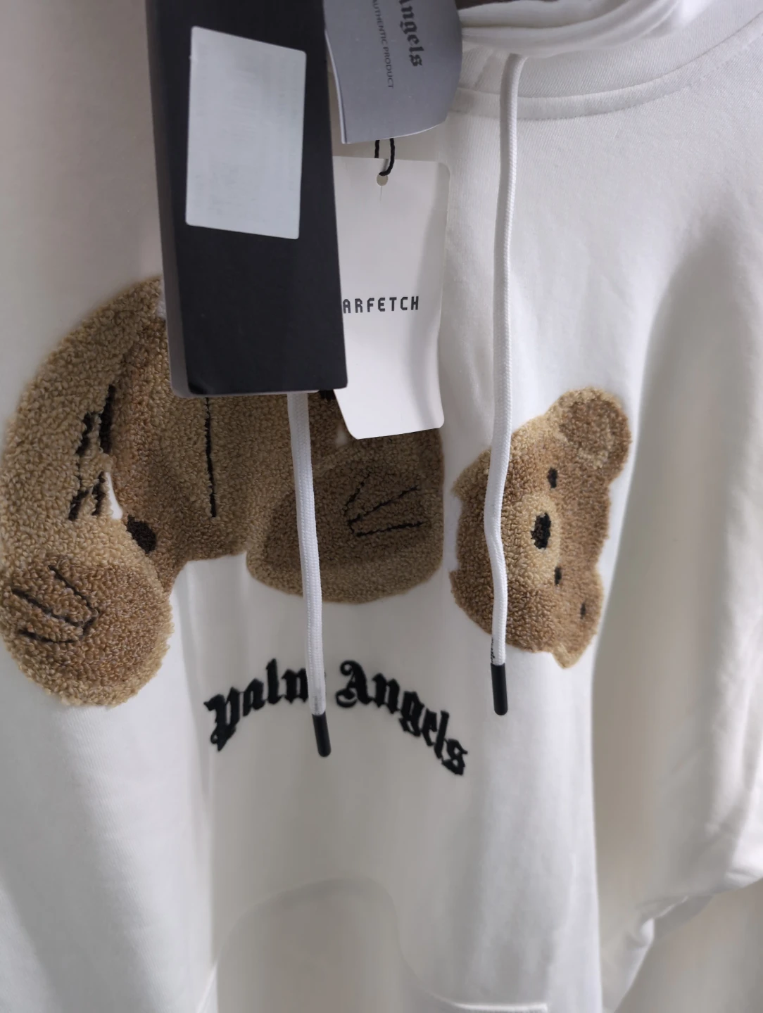 Palm Angels White 'Kill Bear' Hoodie - photo 2