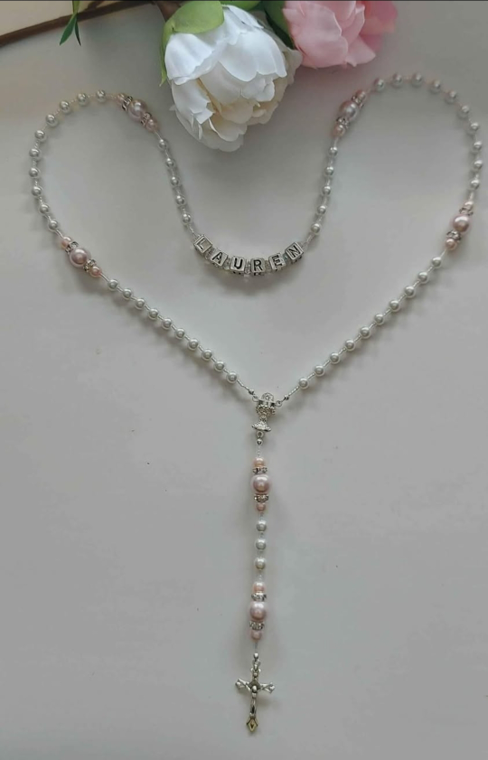 Handmade Personalized Rosary Necklace - photo 2