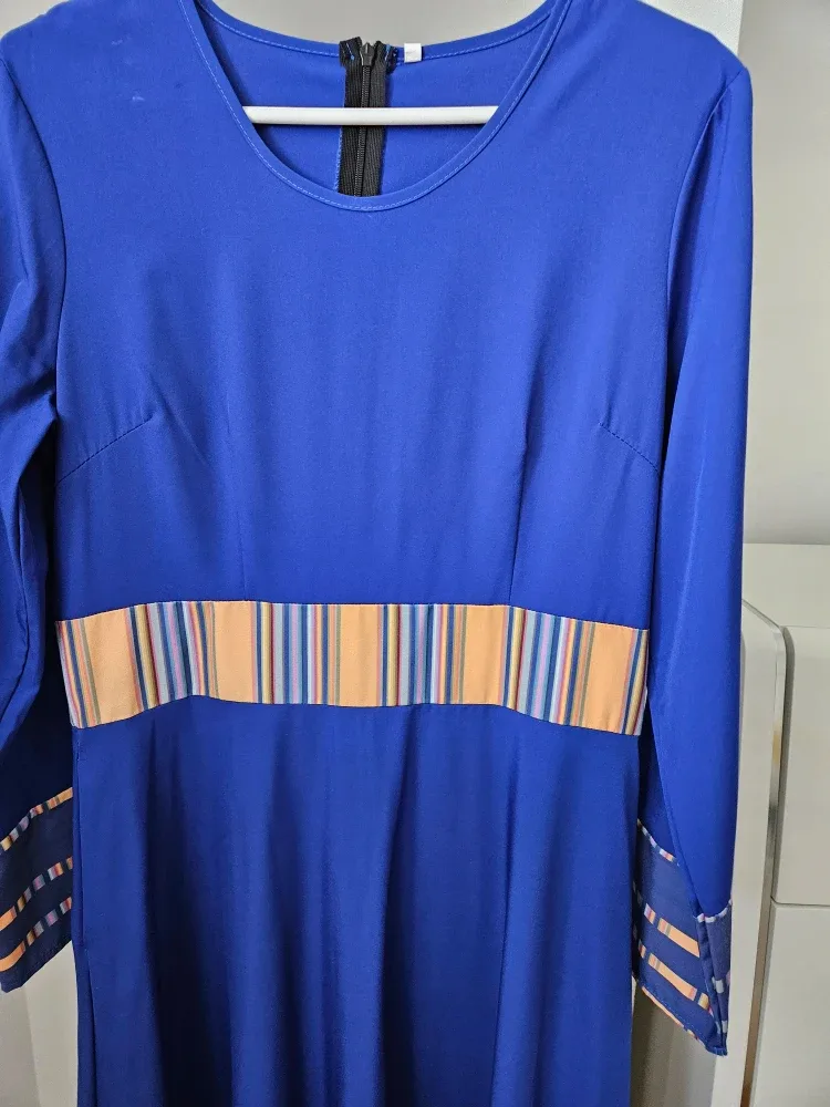 Blue Long Sleeve Dress - Size XL image indicator(2)