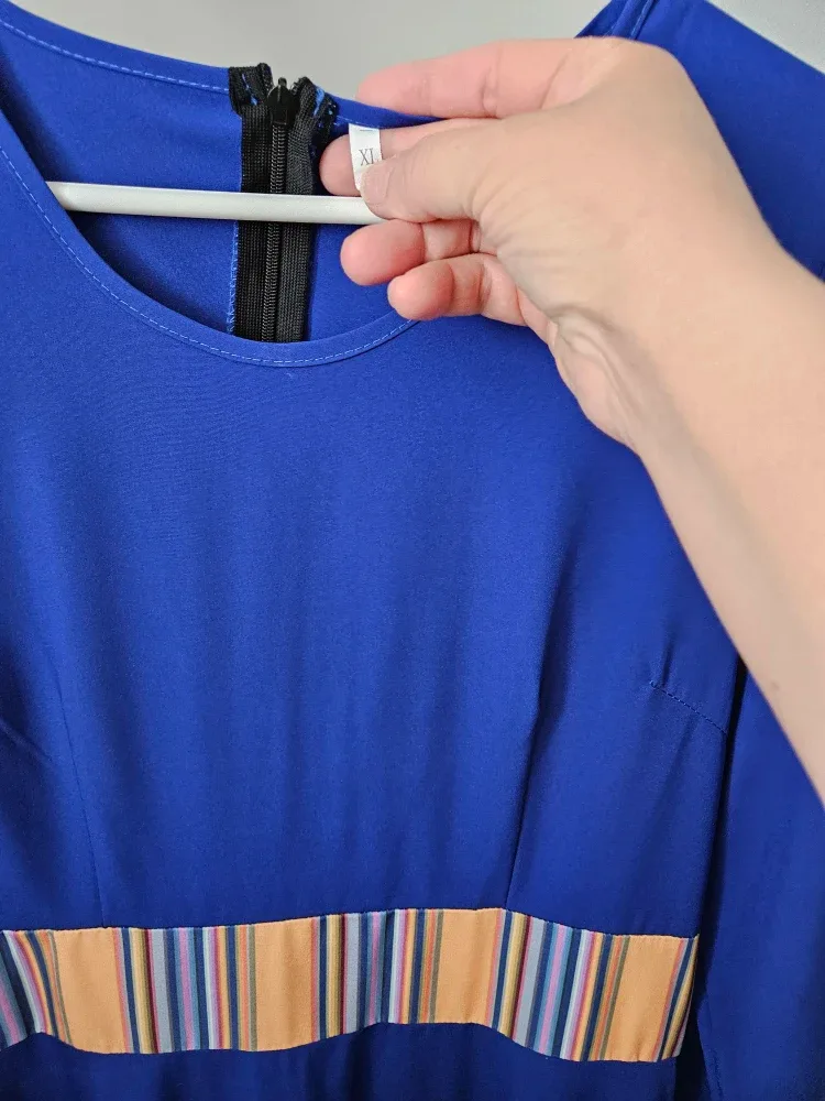 Blue Long Sleeve Dress - Size XL image indicator(3)