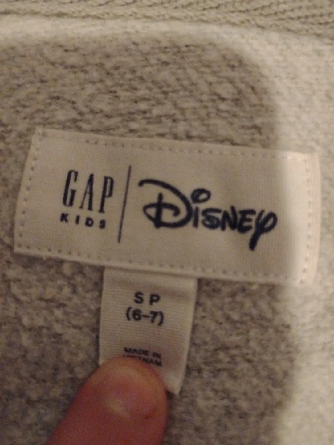 GAP Kids Disney Hoodie - Size 6-7 image indicator(2)