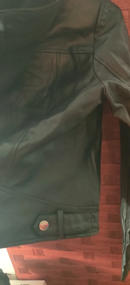 Guess Black Faux Leather Jacket - Size M image indicator(8)