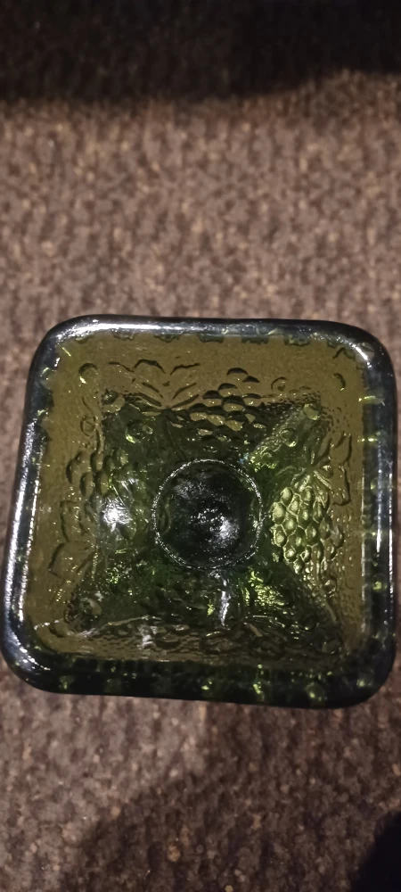 Green Glass Compote Dish - photo 3