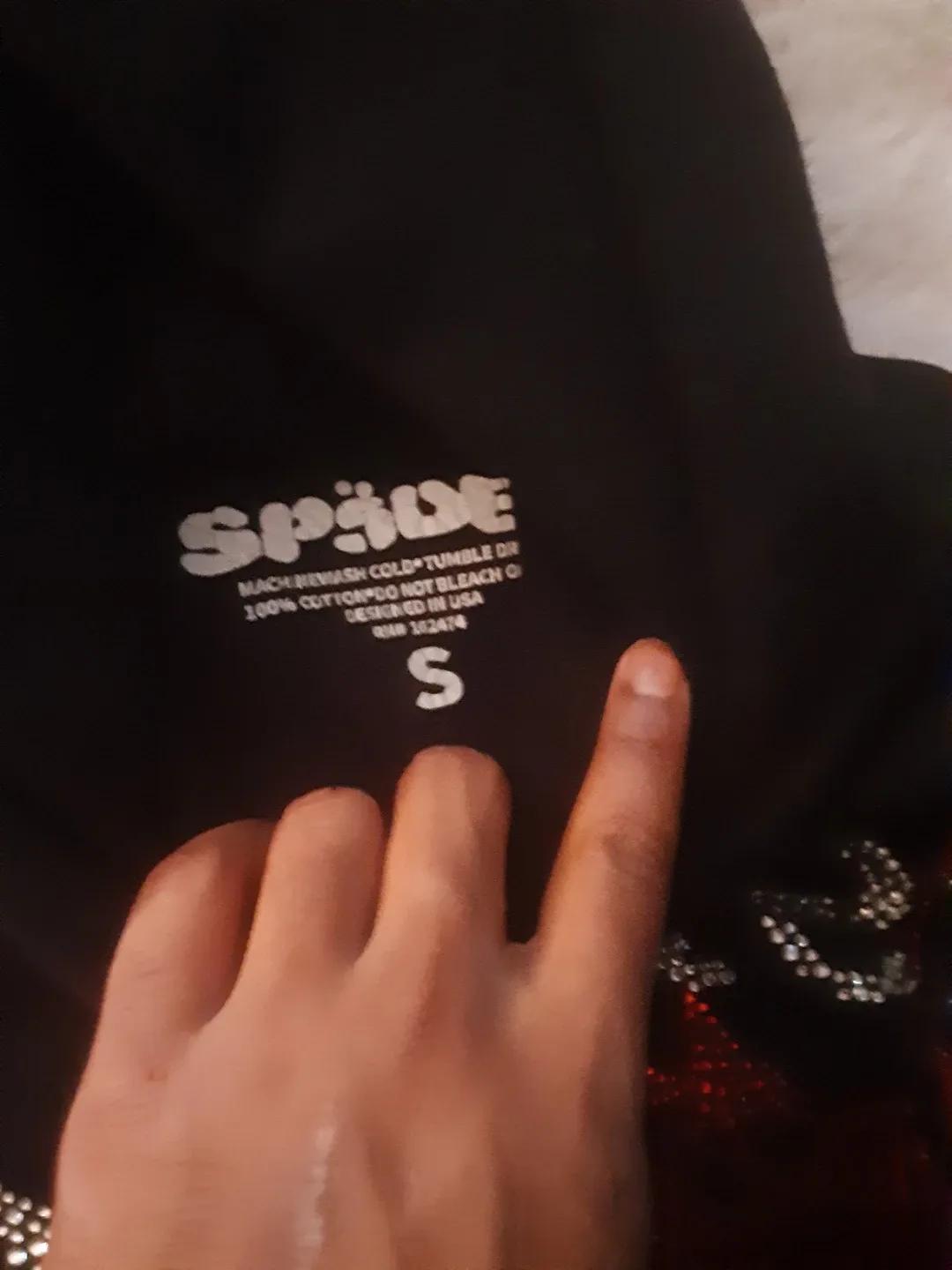 Spider Black Hoodie - Size S image indicator(3)