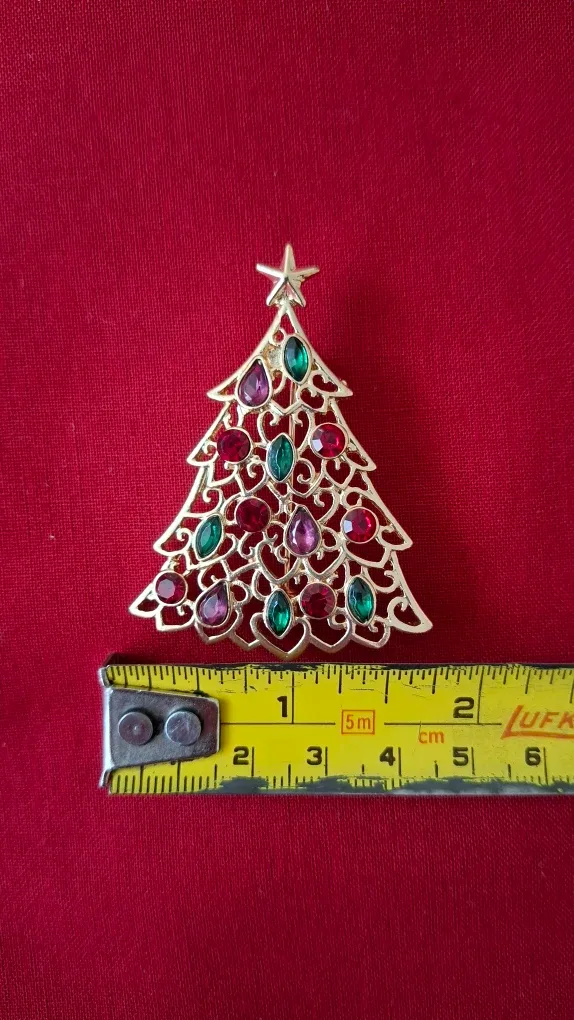 Christmas Tree Pin Brooch - Winter Accessory image indicator(3)